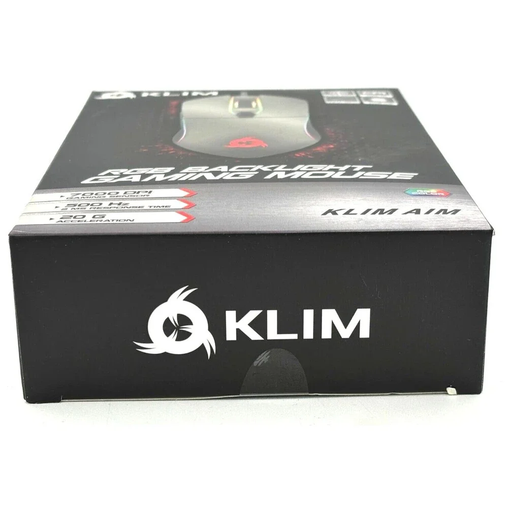 Klim AIM RGB Backlight Gaming Mouse‎ B06XH2381Y Macro Programmable Wired Mac/PC